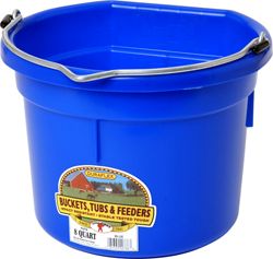 Bucket Flatback 8Qt Blue