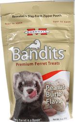 Bandits Peanut Butter Ferret Treats 3Oz