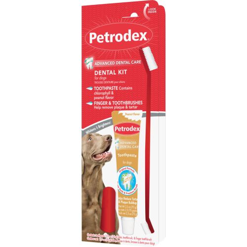 Petrodex Dental Kit Dogs Peanut Butter 2.5Oz