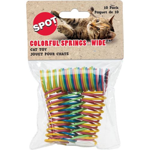 Colorful Springs Wide 10Pk Cat Toy