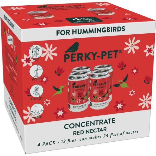 Perky Pet Hummingbird Nectar Red Concentrate 12oz 4pk