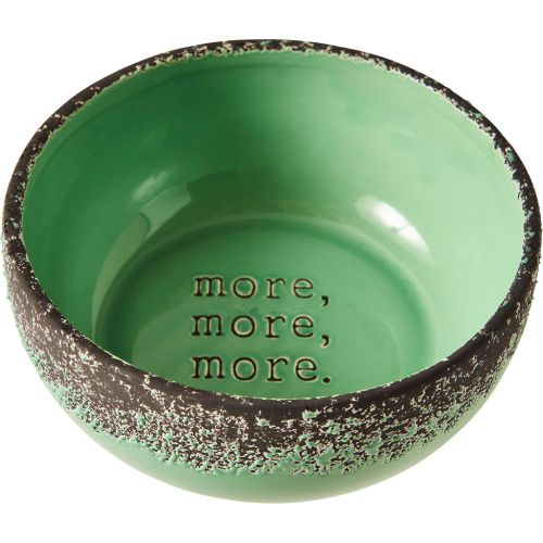 Dog Dish More More More Grn 7"