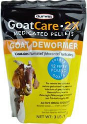 Durvet  Goat Care 2X Medicated Pellets Goat Dewormer 3Lb