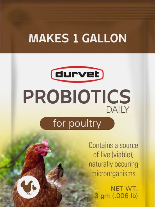 Durvet Probiotics Daily For Poultry 3Gm