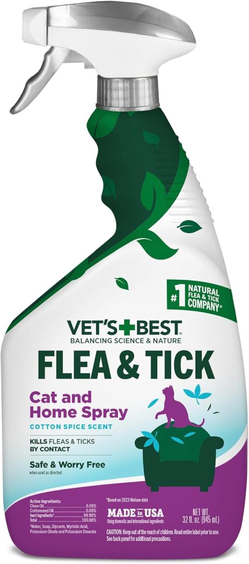 Vet's Best Flea & Tick Cat and Home Spray 32oz