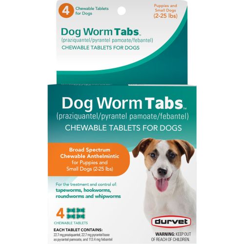 Durvet Puppy & Dog Dewormer 2-25lb 4pk