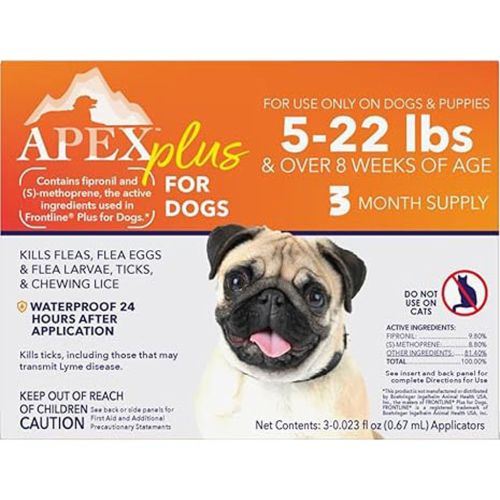 Apex Plus 5-22 Lb-3 Pk Dog