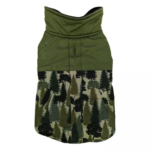 Sm Woodland Dog Coat Grn
