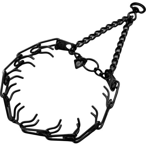 Blk Prong Collar 2.25mm 12"