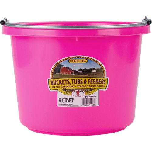 Bucket Round 8Qt Pink