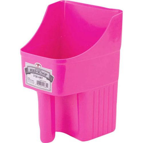 Feed Scoop 3Qt Pink Plastic