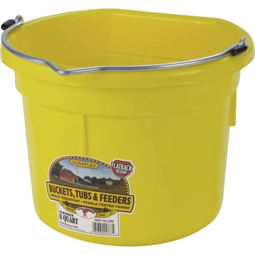 Bucket Flatback 8Qt Yellow