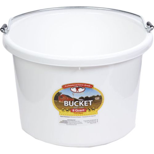 Bucket Round 8qt White