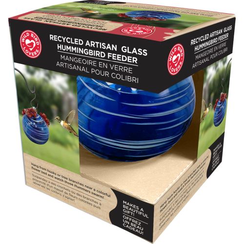 Hummingbird Feeder Recycled Glass