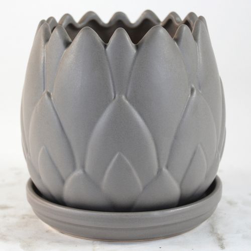 Planter Artichoke 6" Grey