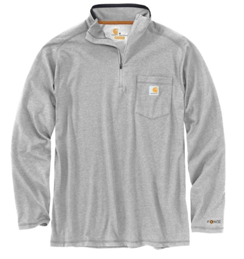 Carhartt Force Relaxed Fit Midweight Long Sleeve Quarter Zip Mock Neck