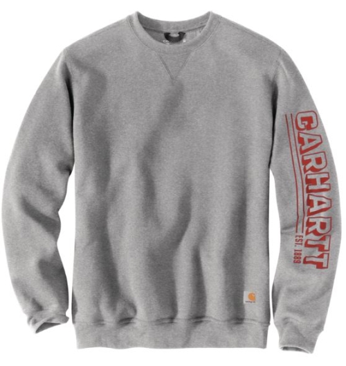 Carhartt Loose Fit Midweight Crewneck Logo Sleeve Graphic Sweatshirt