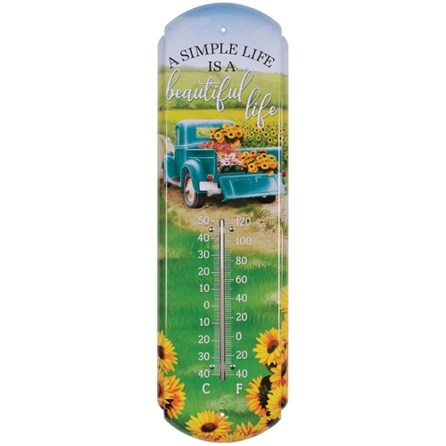 Thermometer Tin Beautiful Life