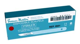 Scalpel 10pk Rounded Blade