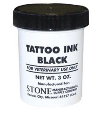 Indelible Black Tattoo Ink 3oz