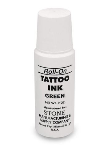 Tattoo Ink Roll On Green 2oz