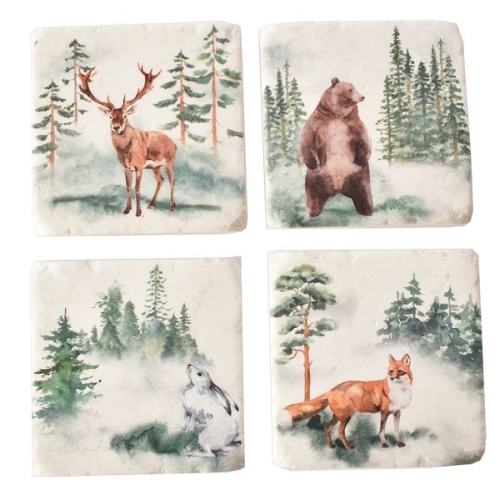 Coaster Woodland Animal Astd