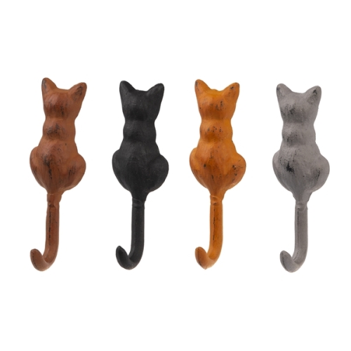 Cat Tail Wall Hook Irn