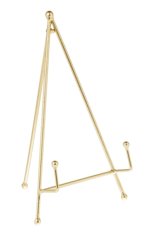 Plate Stand Iron Gold