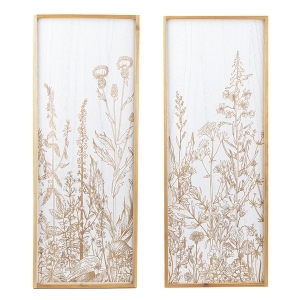 Wall Decor Pntd Wlflwr Mdf