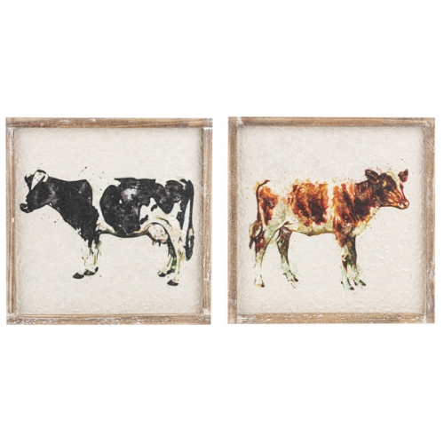 Wall Decor Water Color Cow