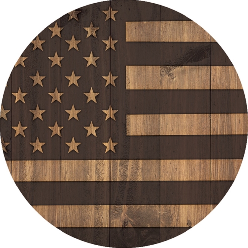 Car Coaster Wood Flag