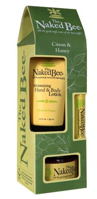 The Naked Bee Gift Set Citron Honey