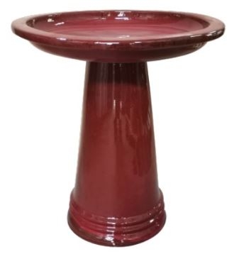 Bird Bath 20.5" Sariah Red