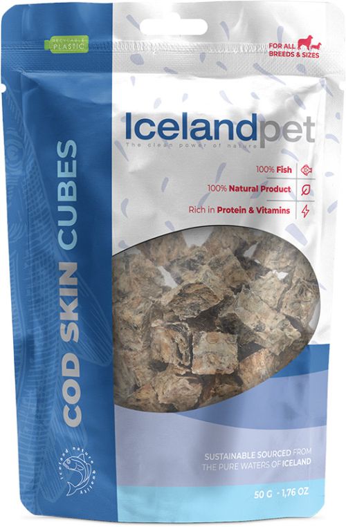 Iceland Pet Cod Skin Crunchy Cubes