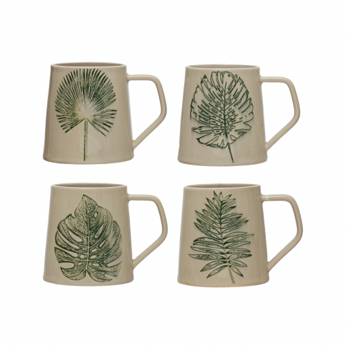 Leaf Debossed Mug