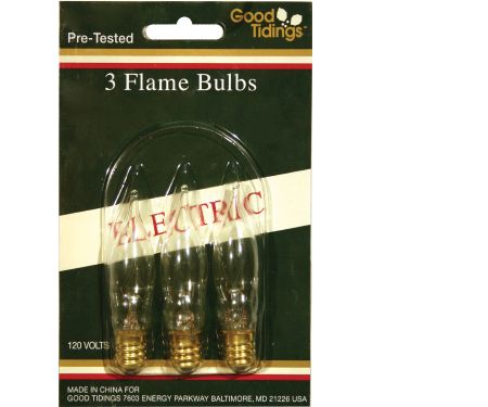 Replacment Bulb Window Flame 3pc
