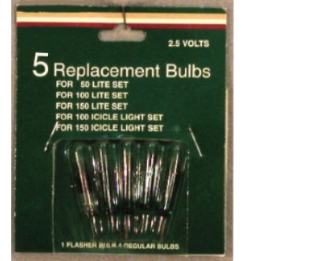 Replacment Bulb 5pc Multi 2.5v