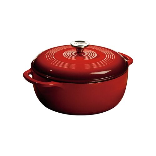 6qt Red Essential Enamel Cast Iron Dutch Oven