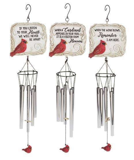 Windchime Memorial W/cardinal