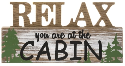Desk Sign Relax