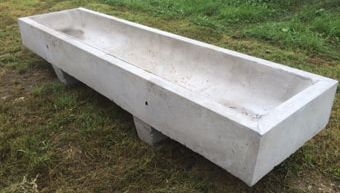 10' Feed Bunk Concrete