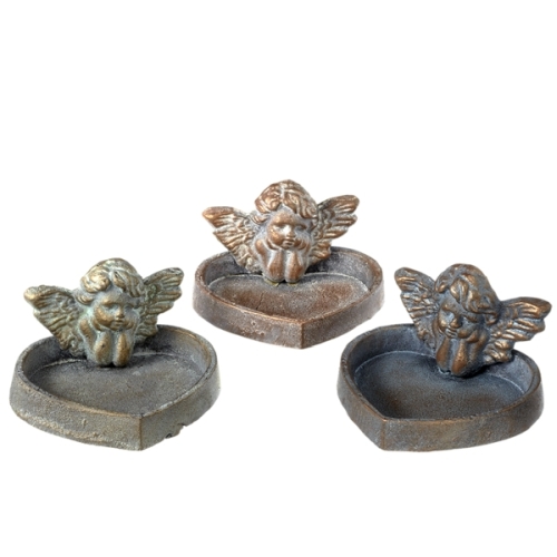Cherub Trinket Dish 3a Irn