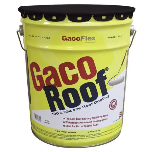 Black Gaco Roof Silicone 5gal