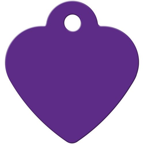 Tag Heart Small Purple