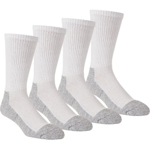 White 4pk Sock Lg