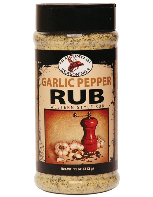 Hi Mountain Garlic Pepper Rub Seasoning 11oz