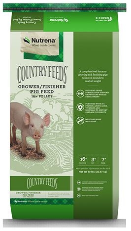 Nutrena Country Feeds Pig Pellet 16% Grower