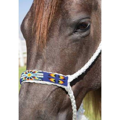 Cowboy Braided Halter Royal Blue