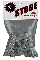 Tattoo Stone A-z 3/8"