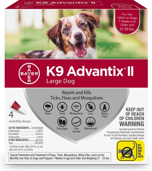 Advantix II Dogs 21-55lb 4pk